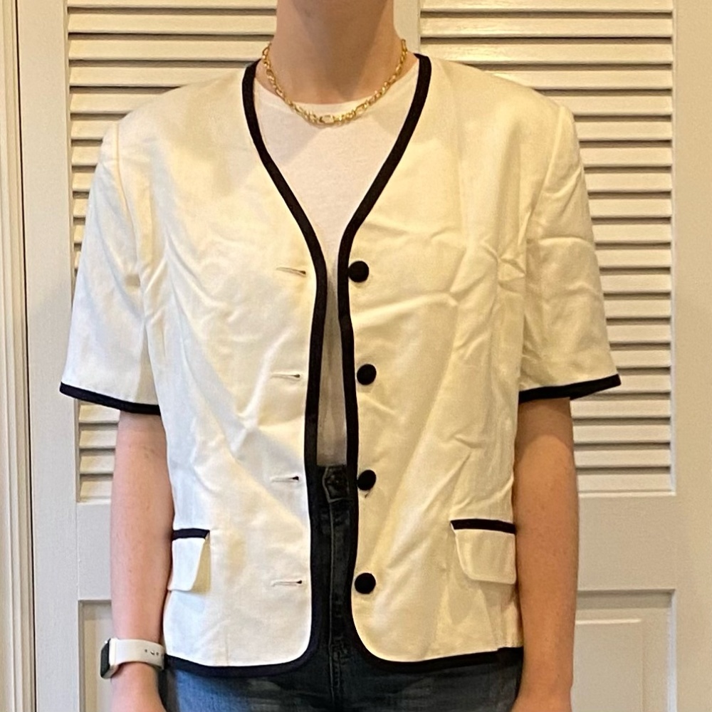 Cream Button Down Top
